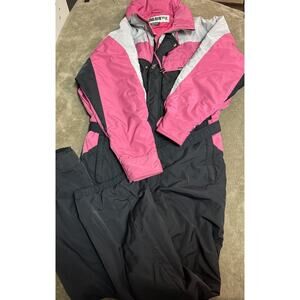 Vintage 80s/90s Obermeyer Canada One-Piece Ski Suit Men's XL Retro Snowsuit